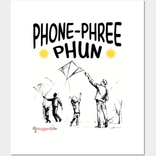 Phone Phree Phun Kite Park Outdoors Posters and Art